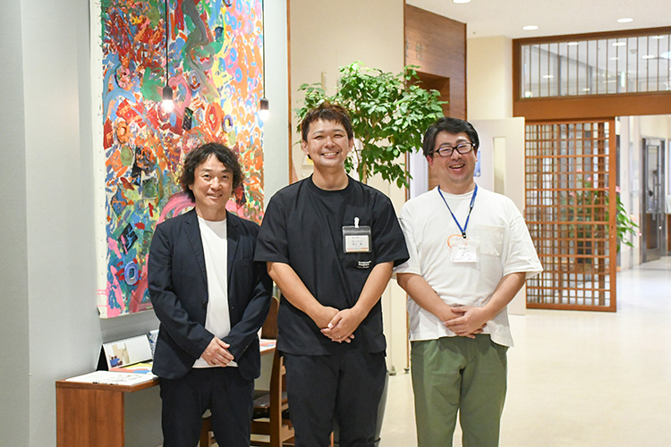 北養会伊藤氏、井上氏、佐藤氏の写真