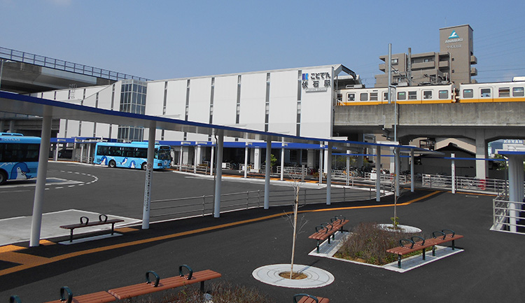 新たな交通結節拠点として誕生した吹石駅