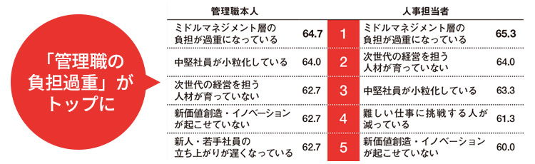 会社の組織課題Top5の詳細